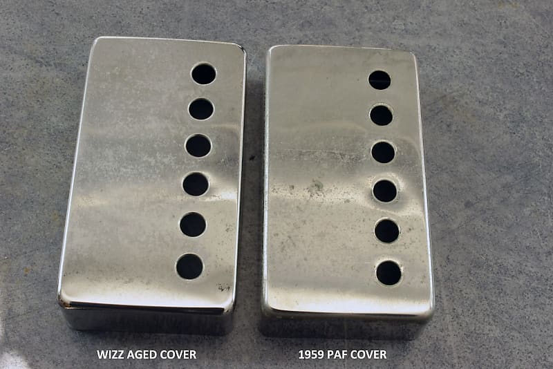 Wizz Pickups Premium Clone PAF Aged Nickel Covers