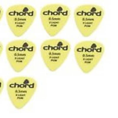 Pack of 10 plectrums .5mm thickness by Chord image 2