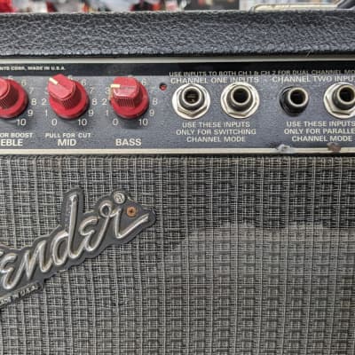 Fender Dual Showman (Red Knob) Guitar Amplifier Head- 25 watt /100 watt amp head image 4