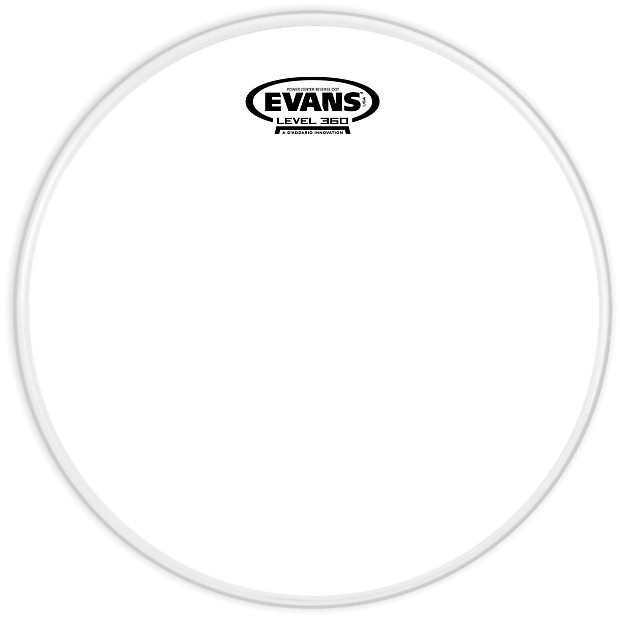 Evans 14" Power Center Reverse Dot Coated White image 1