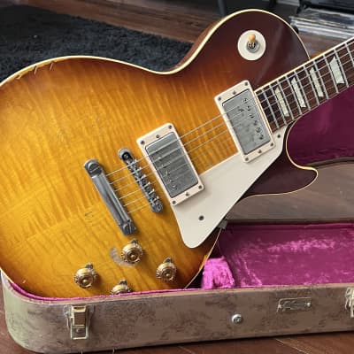 BLACK FRIDAY SALE!! Gibson Custom Shop Joe Perry 1959 Les Paul Signed, Aged 2013 November Tobacco Burst Slash image 13