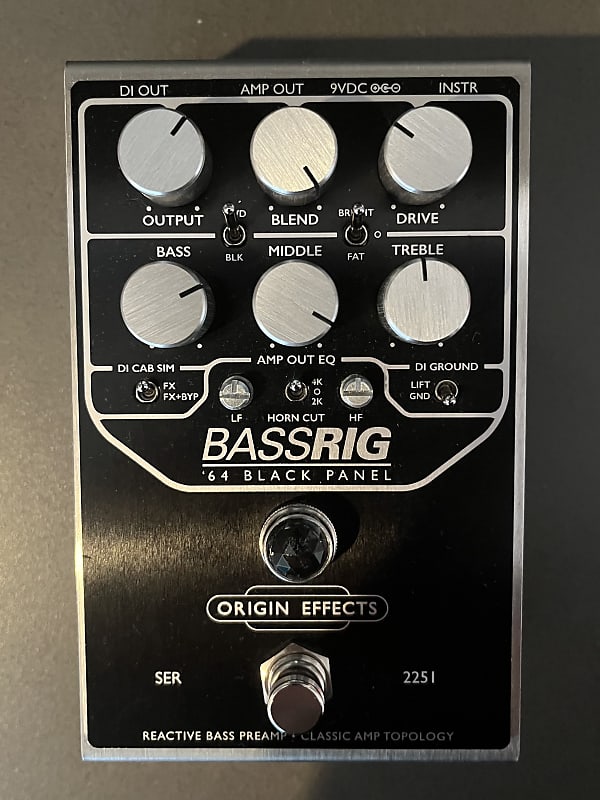 Origin Effects BASSRIG '64 Black Panel