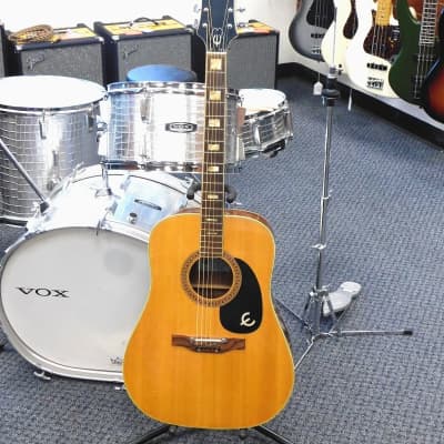 Vintage 1975 Epiphone FT-150 Dreadnought Acoustic Guitar w/ Case! Made In Japan! VERY NICE!!! image 2