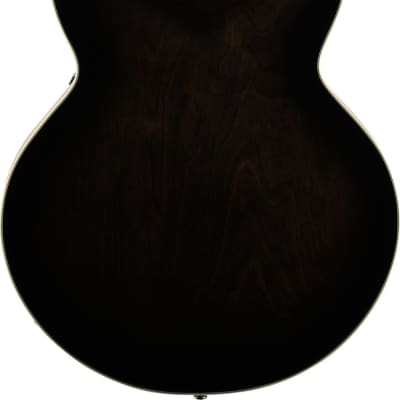 Ibanez AFB200 Artcore Hollow Body Bass Guitar, Transparent Black image 3