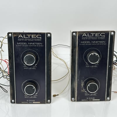 Altec Lansing N1201-8A Crossover Pair 8Ω Vintage Model 19