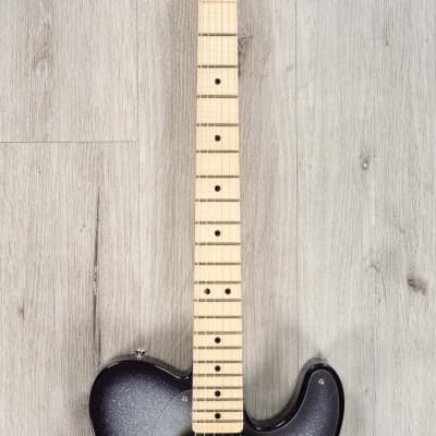 Fender Custom Shop 1963 Telecaster NOS Guitar, Maple Fretboard, Silver Sparkle Black Burst image 4