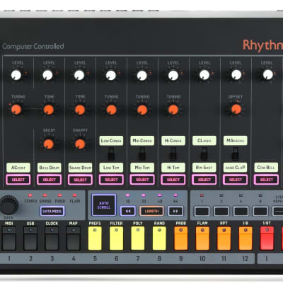 Behringer Rhythm Designer RD-8 Mk2 Analog Drum Machine Bundle with Gator  GU-2217-08-WPDF Titan Series Utility Case with Diced Foam - 22