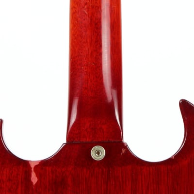 Early 1965 Gibson SG Jr. Junior WIDE NUT Cherry Red | No breaks, No refins Les Paul 1964 spec, Wraparound Tailpiece image 25