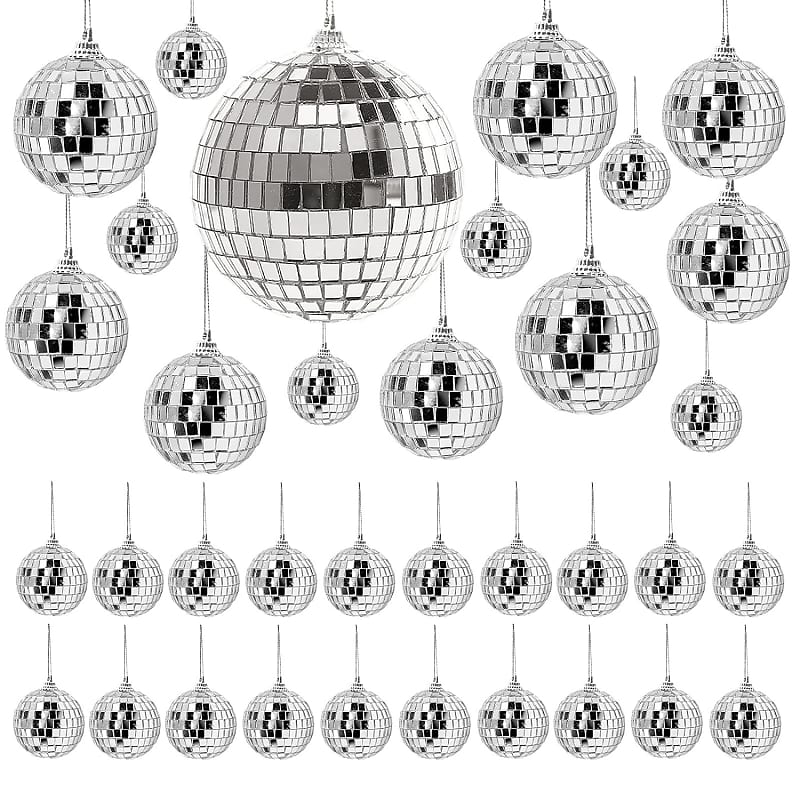 36 Pcs Reflective Mirror Disco Balls - Dj Light Effect, 70S/80S