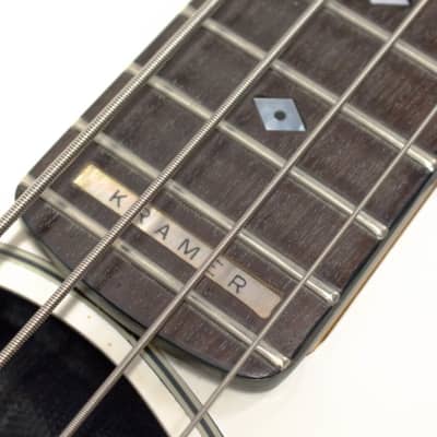 Kramer Ferrington Acoustic-Electric Bass Guitar with Case - White image 9