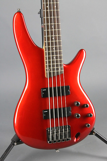 USED Ibanez SR305 5-String Electric Bass Guitar Candy Apple Red