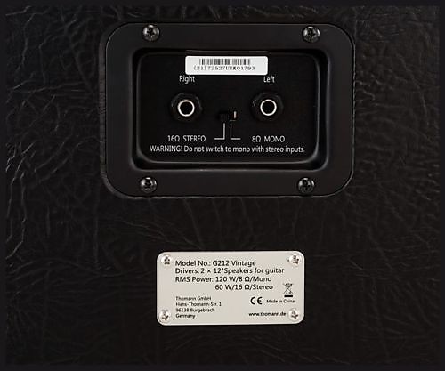 Harley Benton 2x12 w Celestion Vintage 30 Speaker s Reverb