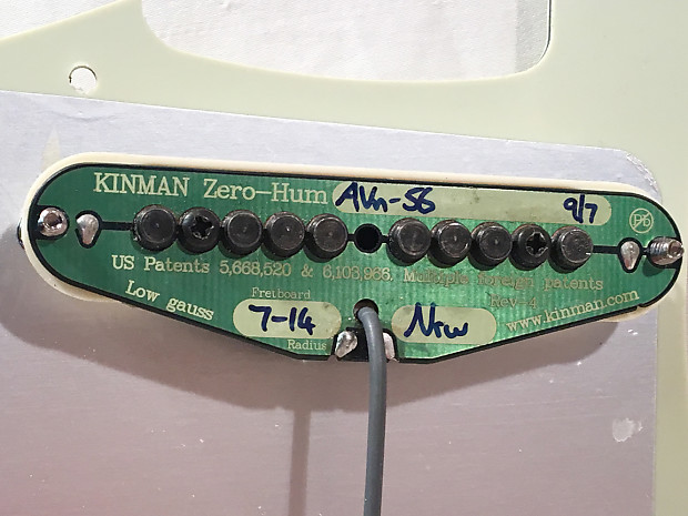 Kinman Zero-Hum AVn-56 SCn-b Stratocaster Pickups with K7 Plus Harness  Mk-III Traditional
