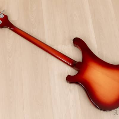 1988 Rickenbacker 4003S Vintage One-Owner Bass Guitar Fireglo w/ Toaster Pickup, Case image 12