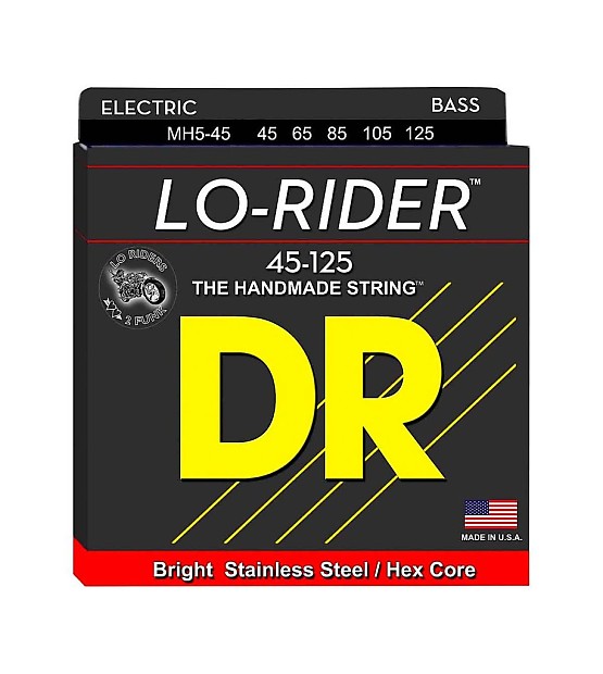 DR MH5-130 Lo-Rider Bass Strings - Medium (45-130) image 1