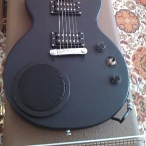 Epiphone Les Paul Special  Worn Black with built-in amp and speaker - Must See! image 1