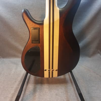 Cort A4 Plus FMMH OPN Artisan Series Figured Maple/Mahogany 4-String Bass Open Pore Natural image 2