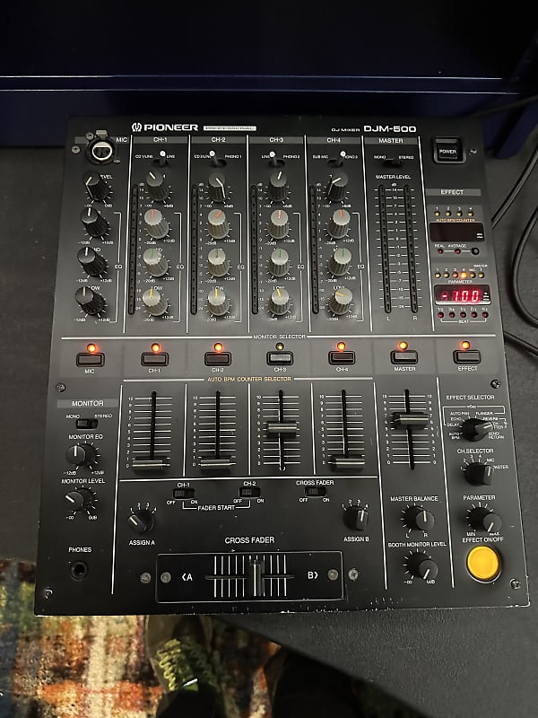 Pioneer DJ Mixer DJM-500 2000's - Black | Reverb