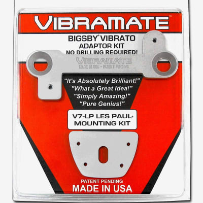 Vibramate V7 Mounting Kit for Bigsby B7 on Les Paul & Carved Top Guitars with StopTail
