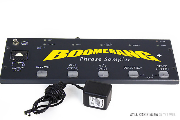 BOOMERANG PLUS PHRASE SAMPLER Version 2 GUITAR LOOPER PEDAL + AC