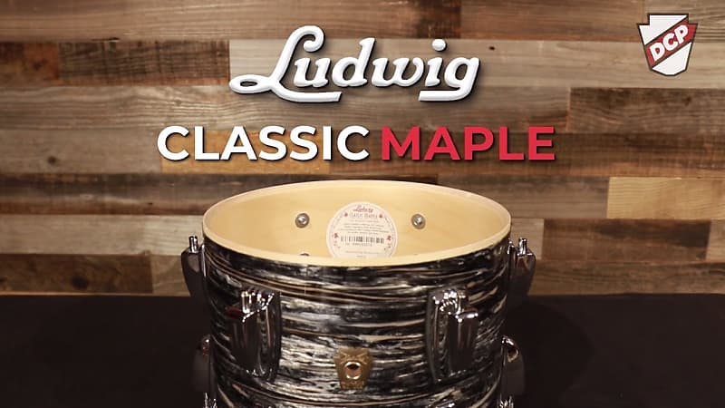Ludwig Classic Maple Fab Drum Set Vintage Black Oyster image 1