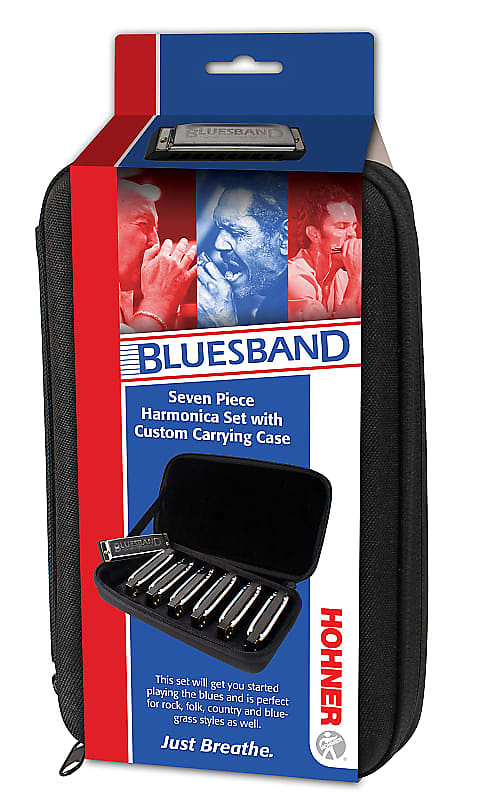 Hohner Bluesband Bundle Includes C-7 Case and Keys of G,A,C,D,E image 1