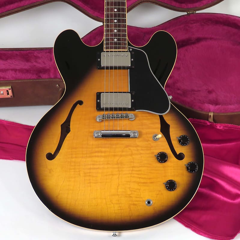 1995 Gibson ES-335 Dot Reissue - Sunburst - Flamed Maple! - Original Case