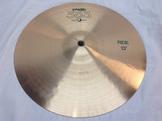 Paiste 13" 505 "Green Label" Ride Cymbal image 1