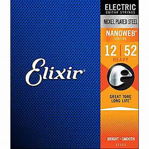 Elixir 12152 -Electric Guitar Strings with Nanoweb Coating - Heavy 12-52 image 1