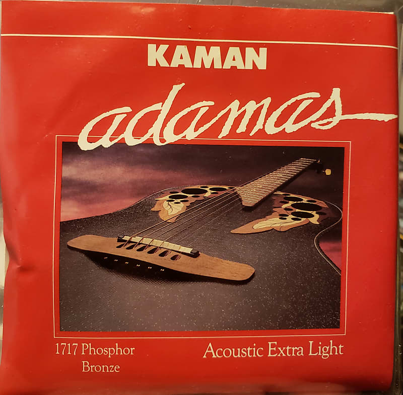 Adamas 1717 Acoustic Extra Light Guitar Strings 1990s Phospher Bronze image 1