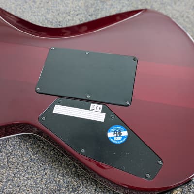 ESP E-II Horizon-III FR Black Cherry Fade with Stone Tone trem block and hard case image 9