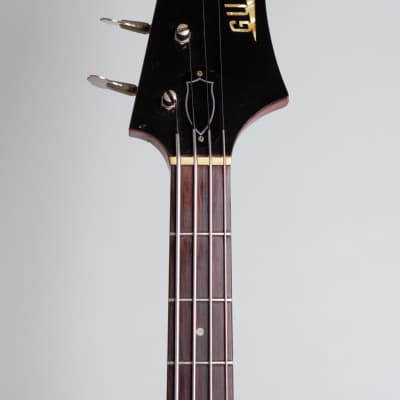 Guild  Jet Star Solid Body Electric Bass Guitar (1966), ser. #SD-179, original grey hard shell case. image 5