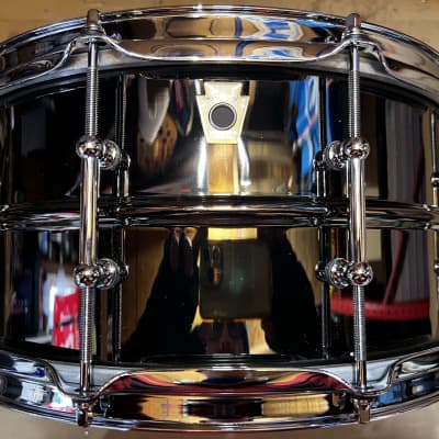 Ludwig LB417T Black Beauty 6.5x14" 10-Lug Brass Snare Drum with Tube Lugs 1999 - Present - Black Nickel-Plated image 1