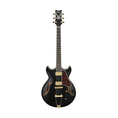 Ibanez AMH90 AM Series Artcore 6-String Electric Guitar (Black) image 1