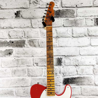 Fender Custom Shop Master Built – Jason Smith – 50's Esquire Heavy Relic – Fiesta Red image 4
