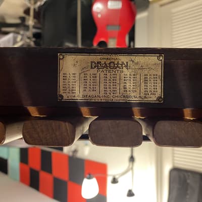 Patent 1919 Vintage Deagan Xylophone A435 - 24 Rosewood Bars Coin Op Nickelodeon Theatre Organ Part image 7