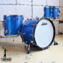 Used Ludwig Legacy Mahogany Drum Kit 22-13-16in - Blue Sparkle