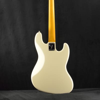 Mint Fender American Vintage II 1966 Jazz Bass Left-Hand Olympic White Rosewood Fingerboard image 6