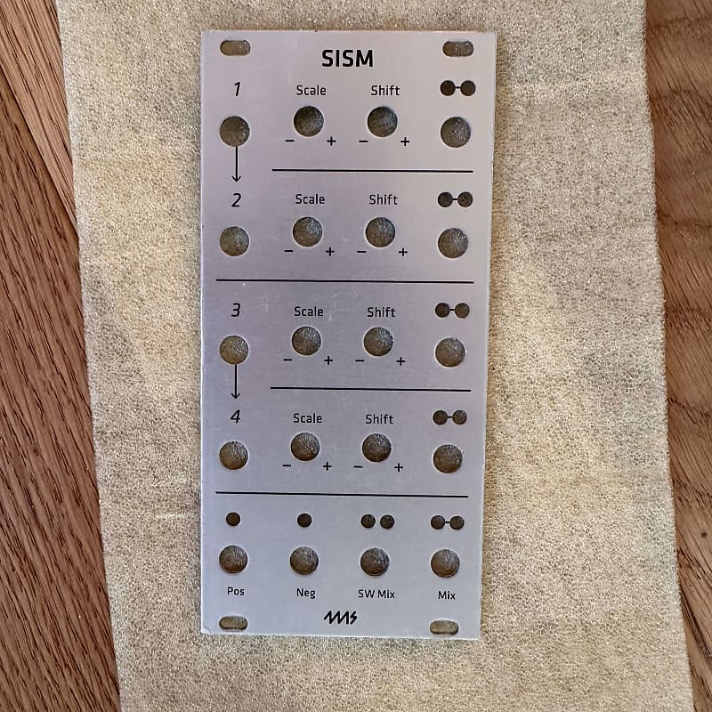 4MS SISM Shuffling inverting Signal Multiplier grayscale panel replacement eurorack image 1