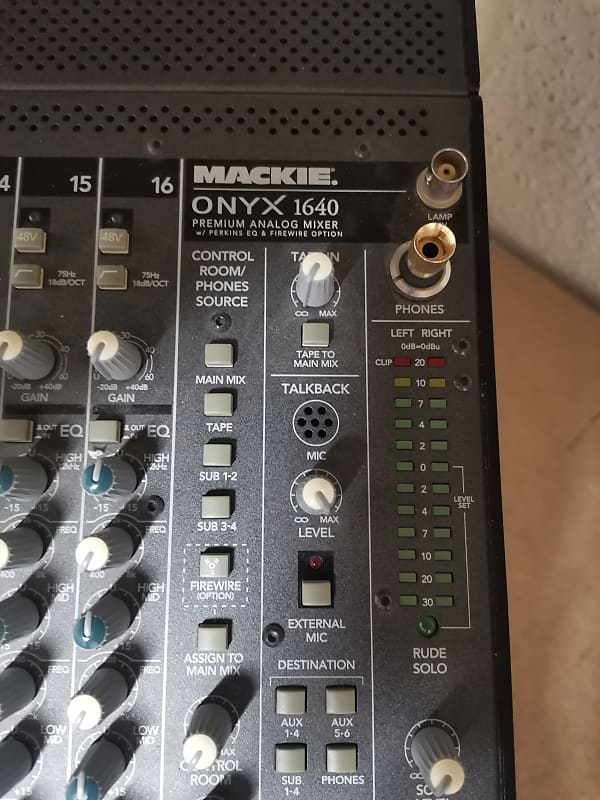 Mackie Onyx 1640 16Channel Analog Mixer 2003 2009 Reverb UK