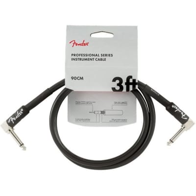 Fender Professional Instrument Patch Cable, 90cm/3ft, Black for sale