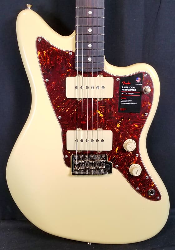 Fender American Performer Jazzmaster Electric Guitar, Rosewood Fingerboard,  Vintage White, W/ Bag 2023