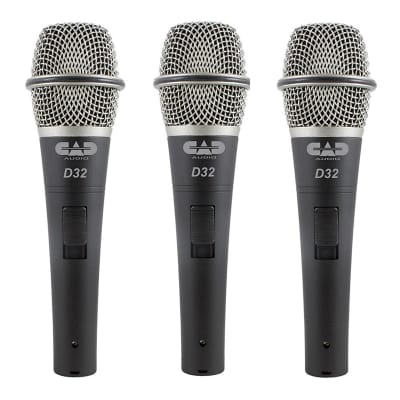 CAD - D32X3 - Pack of 3 D32 Supercardioid Dynamic Vocal Microphone image 1