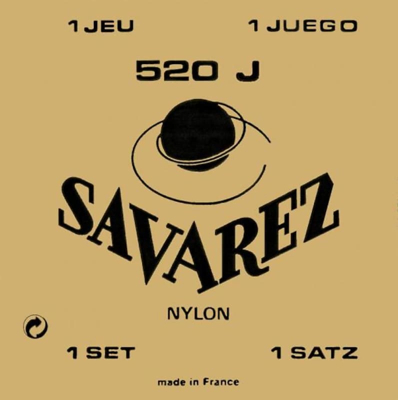 Savarez Guitar Strings High Tension Nylon 520J Yellow Card image 1