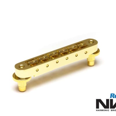Graph Tech Resomax NV1 4mm Tune-o-matic bridge - Gold - PM-8843-G0 NEW