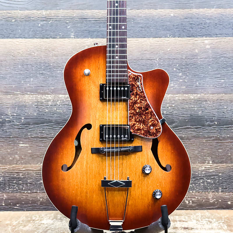 Godin 5th Avenue CW Kingpin II HB Cognac Burst Hollow Body