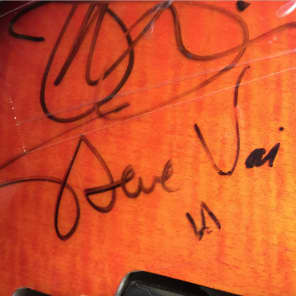 Autgraphed Ibanez-Yngwie, Dimebag, Wylde, Satriani, Steve Vai, Eric Johnson, John Petrucci and more image 7
