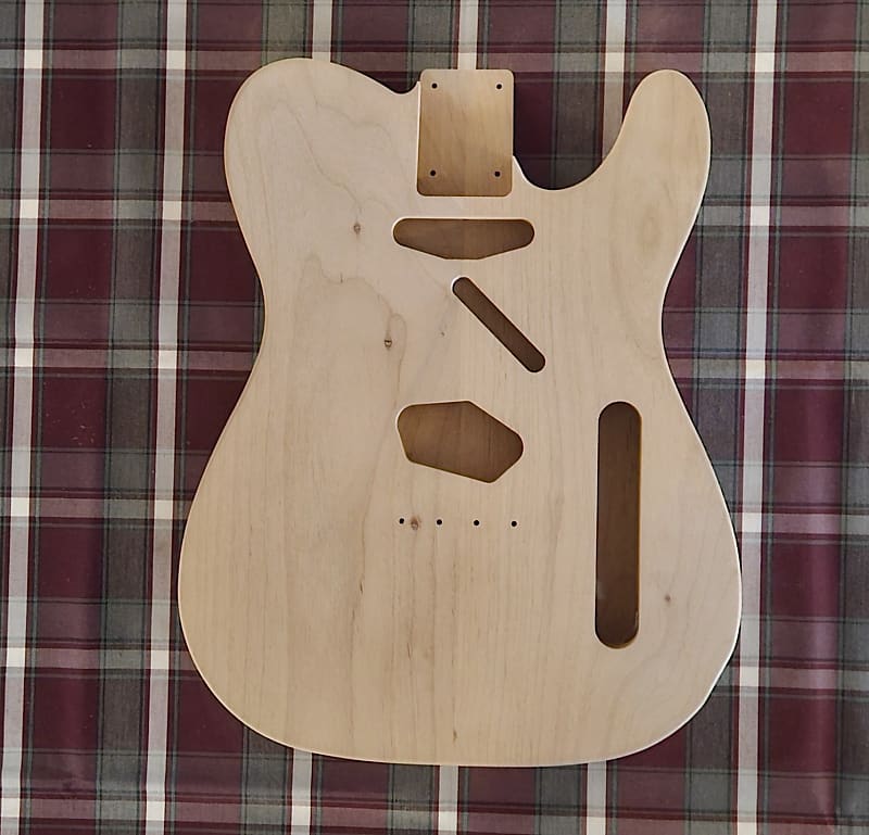 Woodtech Routing - 2 pc Alder Top Loader Telecaster Body - Unfinished image 1