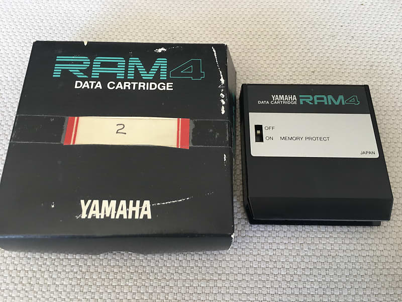 Yamaha RAM4 DATA CARTRIDGE for TX802 DX7II S FD RX5 RX7 NEW Battery. #2 image 1