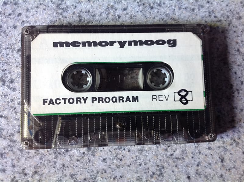Moog Memorymoog Original Factory Program Patch Cassette 1979 image 1
